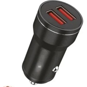 Resim Sounddrive Siyah 2 USB Port Girişli Transmitter Araç Şarj Cihazı 