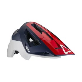 Resim Leatt MTB kask 4.0 AllMtn V21.1 beyaz kırmızı lacivert 