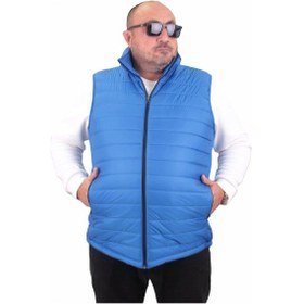 Resim Moc Grande Mocgrande Büyük Beden Jessica Su Itici Yelek 22810 Saks-Saks Saks Mavisi 