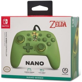 Resim Nintendo Switch Kablolu Nano Oyun Kolu Lisanslı Toon Link Edition 