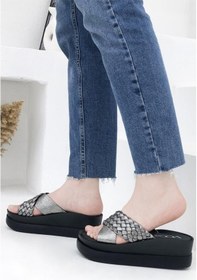 Resim Voga 2547 Dolgu Topuk Casual Anatomik Kadın Terliği 