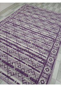 Resim Savan Dokuma Halı Örtüsü 4m² Kale Lila1 Diğer 