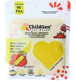 Resim ChildGen 125 GR Sarı Kartuş Oyun Hamuru 