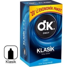 Resim Okey Klasik Prezervatif 20'li 