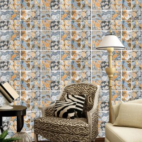 Resim Tink Kendinden Yapışkanlı Fas5 Desenli Pvc Karo 10X10 cm 20'li Paket 