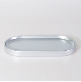 Resim Victoria Oval Tepsi Küçük Gümüş 