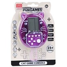 Resim Nostaljik Tetris Oyun Konsolu Kedi Desen 