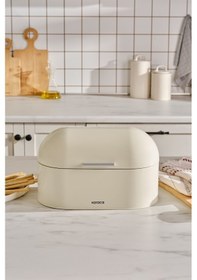 Resim Karaca Dustin Ekmek Kutusu Cream 