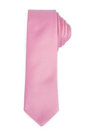 Resim Tudors Düz İnce Erkek Kravat - Pembe 