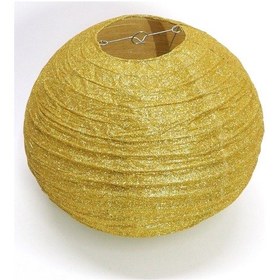 Resim Japon Feneri Simli Gold 30 Cm 