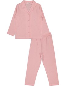 Resim Civil Girls Düz 6-9 Yaş Pijama Takımı - Pudra - Pudra / 8-9 Yaş 