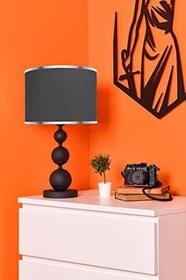 Resim MİNİMAL E-TİCARET & BİLGİ TEKNOLOJİLERİ Elegance Siyah Abajur (Gri) 