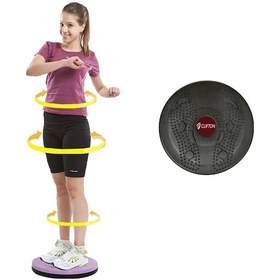 Resim Twister Disk Bel Inceltici Dönen Disc Spor Aleti Siyah 