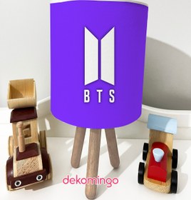 Resim dekomingo ABAJUR MOR BTS BANGTAN BEBEK VE ÇOCUK ODASI 