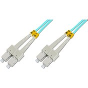 Resim Beek Sc - Sc Fiber Optik Patch Kablo, Multimode Om 3 50/125 Duplex, 3.0mm, Lszh, 15 Metre 