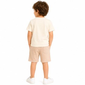 Resim Tucankids Baskılı Erkek Çocuk İkili Takım Bej 