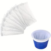 Resim 30 adet/20 adet/10 adet/5 adet Havuz Skimmer Çorapları, Yüzme Havuzu Skimmer Filtresi, Havuz Skimmer Filtre Çorapları Havuz Skimmer Sepeti Çantası Yeniden Kullanılabilir Ultra İnce Gözenekli Havuz Filtre Koruyucu Çoraplar Havuz Filtre Ağı Yüzme Havuzu Filtre Sepetleri Skimmer için 