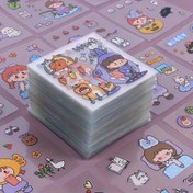 Resim 50/100 adet Karikatür Kız Washi Sticker'ları, DIY El İşleri, Not Defterleri, Scrapbooklar, Takvimler ve Tatil Süslemeleri için Mükemmel 