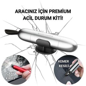 Resim coofbe Araç Emniyet Kemer Kesici Ve Araç Cam Kırıcı Araç Emniyet Çekici Araç Acil Durum Kiti Sharp T 