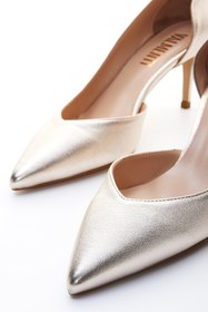 Resim Valmenti Kadın Hakiki Deri Sarı Stiletto VLM108 - 37 