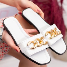 Resim Moda Frato Smt Zincir Kadın Terlik Dış Mekan Ve Ev Terliği 