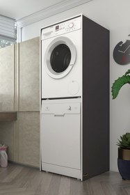 Resim Kenzlife çamaşır-bulaşık makinesi dolabı borya gri 180*70*60 banyo 