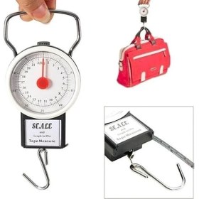 Resim Depozee 22 KG/50LB Kancalı Tartı Aleti 1 Metre Mezuralı Askılı Balıkçı Terazisi 