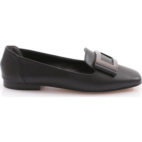 Resim Dgn K091 Kadin Aksesuarli Babet Siyah 