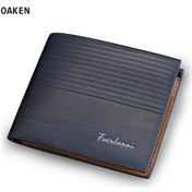 Resim Erkek Cüzdanı, Erkek İnce Ön Cep İçin Ekstra Deri Bifold Cüzdan 12 9.5 1.5cm Çok Renkli 