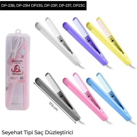 Resim Serenity Haven Çok Renkli Seyahat Tipi Saç Düzleştirici, Hafif ve Tasarım 