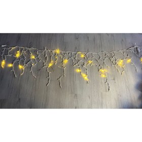 Resim OKYANUSAYD FİŞLİ BEYAZ KABLO 2 METRE EN 80CM-60CM-40CM SIRALI BOY FULL ÇAKARLI SARI IŞIK DIŞ MEKAN SAÇAK LED 