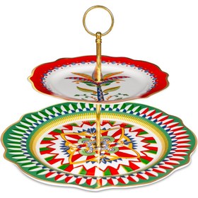 Resim Baci Milano Dolce Vita Çok Renkli Kek Standı 31 Cm 