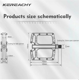 Resim Kereachy 3 Rulmanlı Ultralight Alüminyum Alaşımlı Mtb Bmx Geniş Platform Bisiklet Pedalı Yeşil 