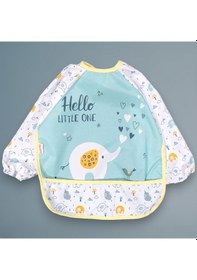 Resim Bebechi Bambino Kids Uzun Kollu Mama Ve Aktivite Önlüğü 6-24 Ay Beyaz - Mavi 