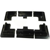 Resim Obus Karavan Güneş Paneli Montaj Seti Siyah 6'lı Set 4 Köşe, 2 Yan 