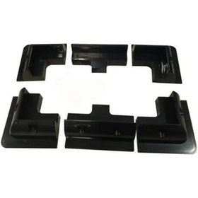 Resim Obus Karavan Güneş Paneli Montaj Seti Siyah 6'lı Set 4 Köşe, 2 Yan 