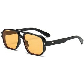 Resim Curtain Retro Çift Köprü Kare Güneş Gözlüğü Kadın Erkek Uv400 Trend Gözlükmorother51 Gri 