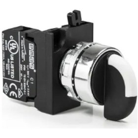 Resim Emas Cm101s20 Cm Serisi Metal 2no 0-ı 60 Seçici Kalıcı 22 Mm Buton 