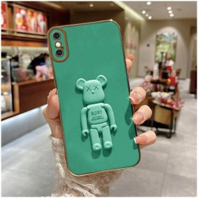 Resim Zebana Apple Iphone X Uyumlu Kılıf Standlı Robotix Silikon Kılıf Yeşil 