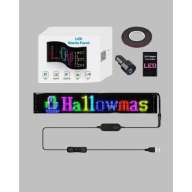Resim Ergün Store USB Destekli LED Mağaza Tabelası - Renkli Rgb Kayan Yazı Paneli - Lisinya 