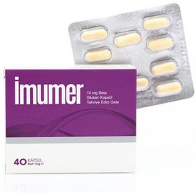 Resim Miraderm İmumer 10 mg Beta Glukan Kapsül Takviye Edici Gıda 40 Kapsül 
