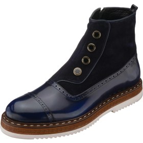 Resim Costo Shoes NVN491 Lacivert Açma Deri Eva Taban Büyük Numara Bot Rahat Geniş Kalıp Premıum Serisi 