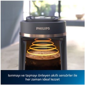 Resim Philips Türk Kahvesi Makinesi Siyah & Bakır 250 Gr TÜrk Kahvesi Hediye 