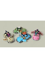 Resim Marsel oyuncak VOSVOS Sürtmeli Işıklı ve Müzikli Kaplumbağa Gezi Arabası 