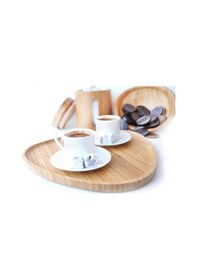 Resim Bambum Macchiato Üçgen Tepsi Büyük 