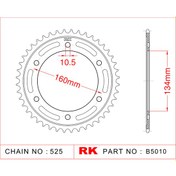 Resim RK Honda CBR 600 RR RK Çelik Arka Dişli B5010-41 (2007-2016) 