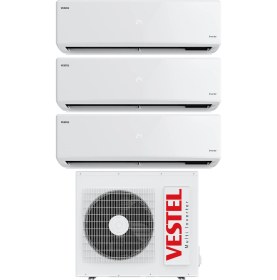 Resim Vestel Flora Doğa A++ 2700 BTU Multi Inverter Plus AC 9+9+12 Klima 