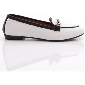 Resim Dgn 102-1 Kadin Demir Aksesuarli Babet 102-1-2109-R6840 Beyaz 