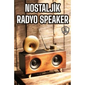 Resim Nostaljik Görünümlü Bluetooth Bağlantılı Speaker 