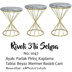 Resim Zigon Brc Rivoli Model Beyaz Mermer Kırılmaz Cam Transmisyon Meta (423123803) 